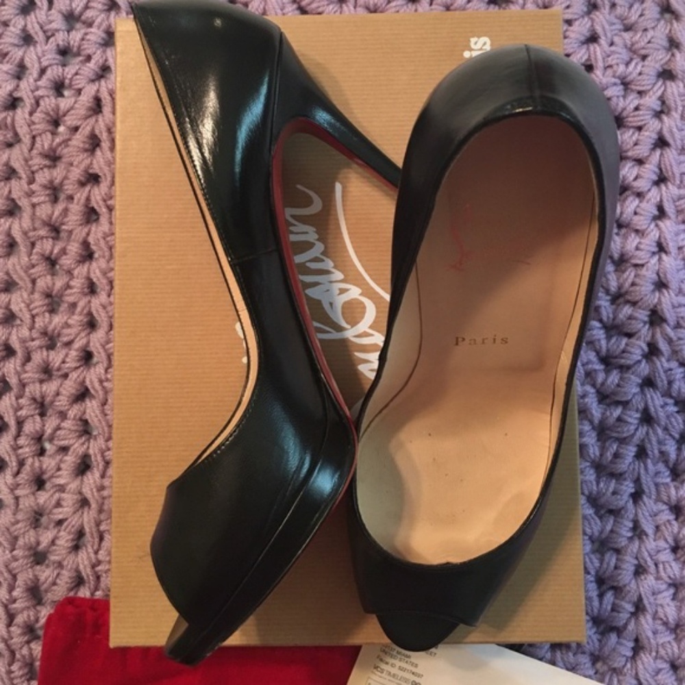 Christian Louboutin black Yolanda 120 Kid Size 42